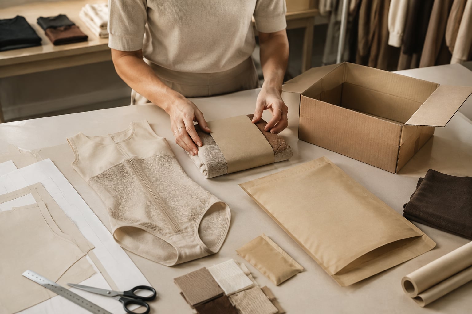 Cumplimiento de envases para shapewear de marca privada