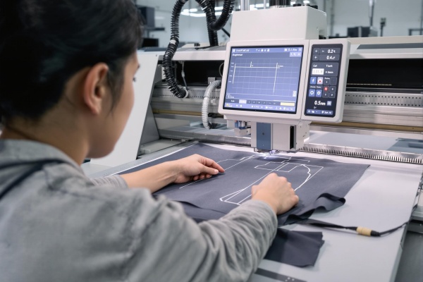 Corte controlado digitalmente de materiales elásticos para prendas moldeadoras