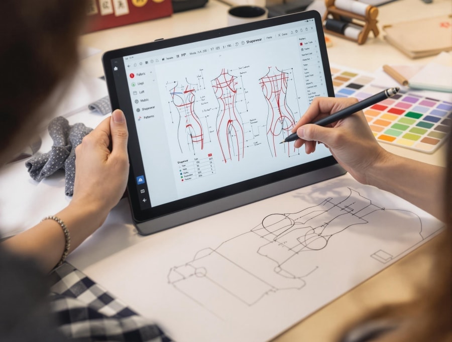 Desarrollo CAD de una construcción de prendas moldeadoras